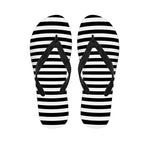 Black And White Torus Illusion Print Flip Flops
