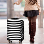Black And White Torus Illusion Print Luggage Cover