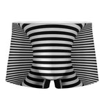 Black And White Torus Illusion Print Men's Boxer Briefs