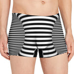 Black And White Torus Illusion Print Men's Boxer Briefs
