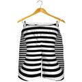 Black And White Torus Illusion Print Men's Shorts