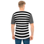 Black And White Torus Illusion Print Men's T-Shirt