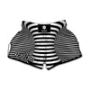 Black And White Torus Illusion Print Muay Thai Boxing Shorts