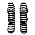 Black And White Torus Illusion Print Muay Thai Shin Guards
