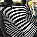 Black And White Torus Illusion Print Pet Car Back Seat Cover