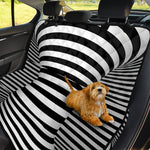 Black And White Torus Illusion Print Pet Car Back Seat Cover