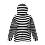 Black And White Torus Illusion Print Pullover Hoodie