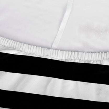 Black And White Torus Illusion Print Sofa Cover