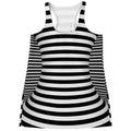 Black And White Torus Illusion Print Women's Racerback Tank Top
