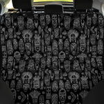 Black And White Totem Pattern Print Pet Car Back Seat Cover