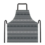 Black And White Tribal Geometric Print Apron