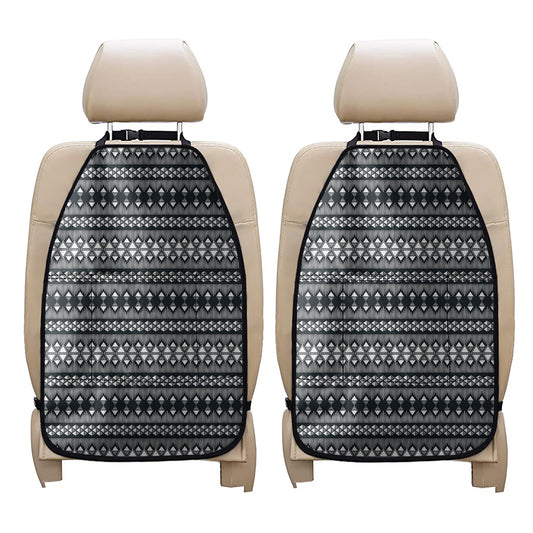 Black And White Tribal Geometric Print Car Seat Organizers