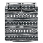 Black And White Tribal Geometric Print Duvet Cover Bedding Set