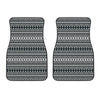 Black And White Tribal Geometric Print Front Car Floor Mats