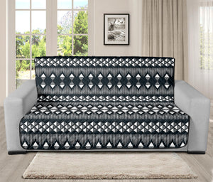 Black And White Tribal Geometric Print Futon Protector