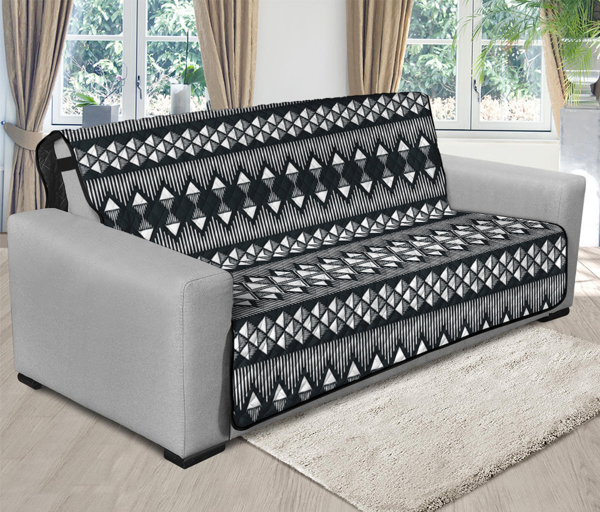 Black And White Tribal Geometric Print Futon Protector