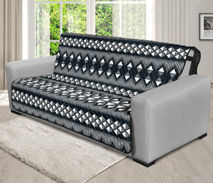 Black And White Tribal Geometric Print Futon Protector