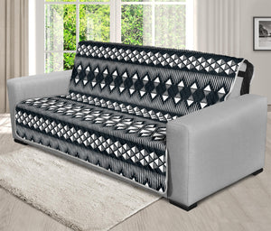 Black And White Tribal Geometric Print Futon Protector