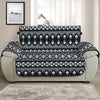 Black And White Tribal Geometric Print Half Sofa Protector