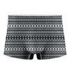 Black And White Tribal Geometric Print Men's Boxer Briefs