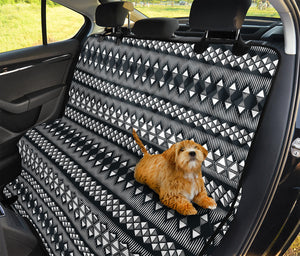 Black And White Tribal Geometric Print Pet Car Back Seat Cover