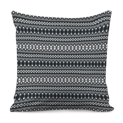 Black And White Tribal Geometric Print Pillow Cover