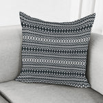 Black And White Tribal Geometric Print Pillow Cover