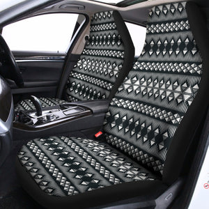 Black And White Tribal Geometric Print Universal Fit Car Seat Covers