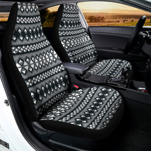 Black And White Tribal Geometric Print Universal Fit Car Seat Covers