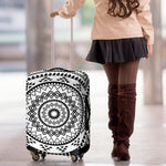 Black And White Tribal Mandala Print Luggage Cover