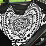 Black And White Tribal Mandala Print Pet Car Back Seat Cover