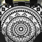 Black And White Tribal Mandala Print Pet Car Back Seat Cover