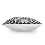 Black And White Tribal Mandala Print Pillow Cover
