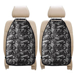Black And White Tropical Palm Leaf Print Car Seat Organizers