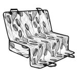Black And White Tulip Pattern Print Pet Car Back Seat Cover