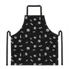 Black And White UFO Pattern Print Apron