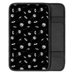 Black And White UFO Pattern Print Car Center Console Cover