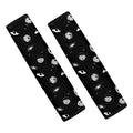 Black And White UFO Pattern Print Car Seat Belt Covers
