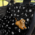Black And White UFO Pattern Print Pet Car Back Seat Cover
