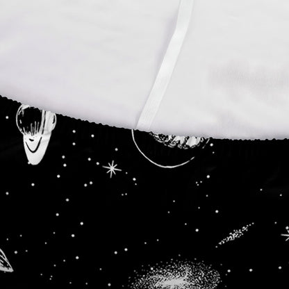 Black And White UFO Pattern Print Sofa Cover