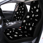 Black And White UFO Pattern Print Universal Fit Car Seat Covers