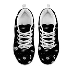 Black And White UFO Pattern Print White Sneakers