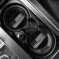 Black And White USA Flag Print Car Coasters