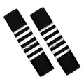 Black And White USA Flag Print Car Seat Belt Covers
