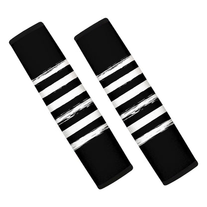 Black And White USA Flag Print Car Seat Belt Covers