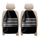 Black And White USA Flag Print Car Seat Organizers