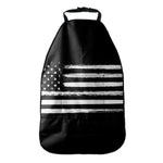 Black And White USA Flag Print Car Seat Organizers