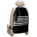 Black And White USA Flag Print Car Seat Organizers