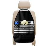 Black And White USA Flag Print Car Seat Organizers