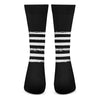 Black And White USA Flag Print Crew Socks